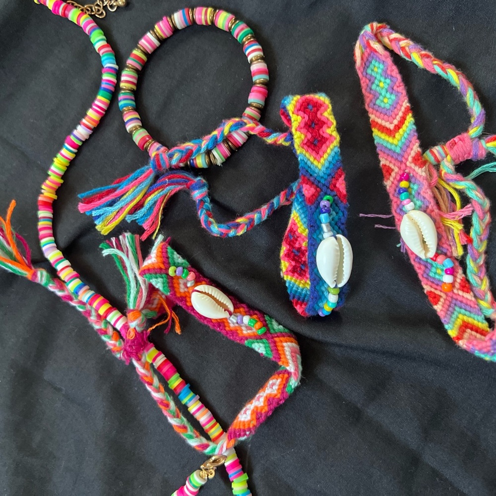 Kids summer spring bracelet and necklace collection from my childhood